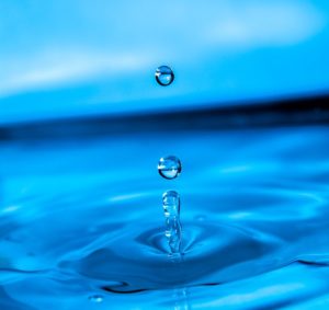 Close Macro Drip Blue Drop Of Water Liquid Water