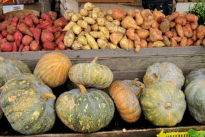 Pumpkins and potatoes. Photo: Ivan Atmanagara